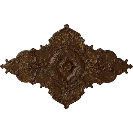 Ekena Millwork Melchor Diamond Medallion (Canopies up to 4"), 67 1/4"W x 43 3/8"H x 4"ID x 2"P, Root Beer Crackle CM70X43MLRBC